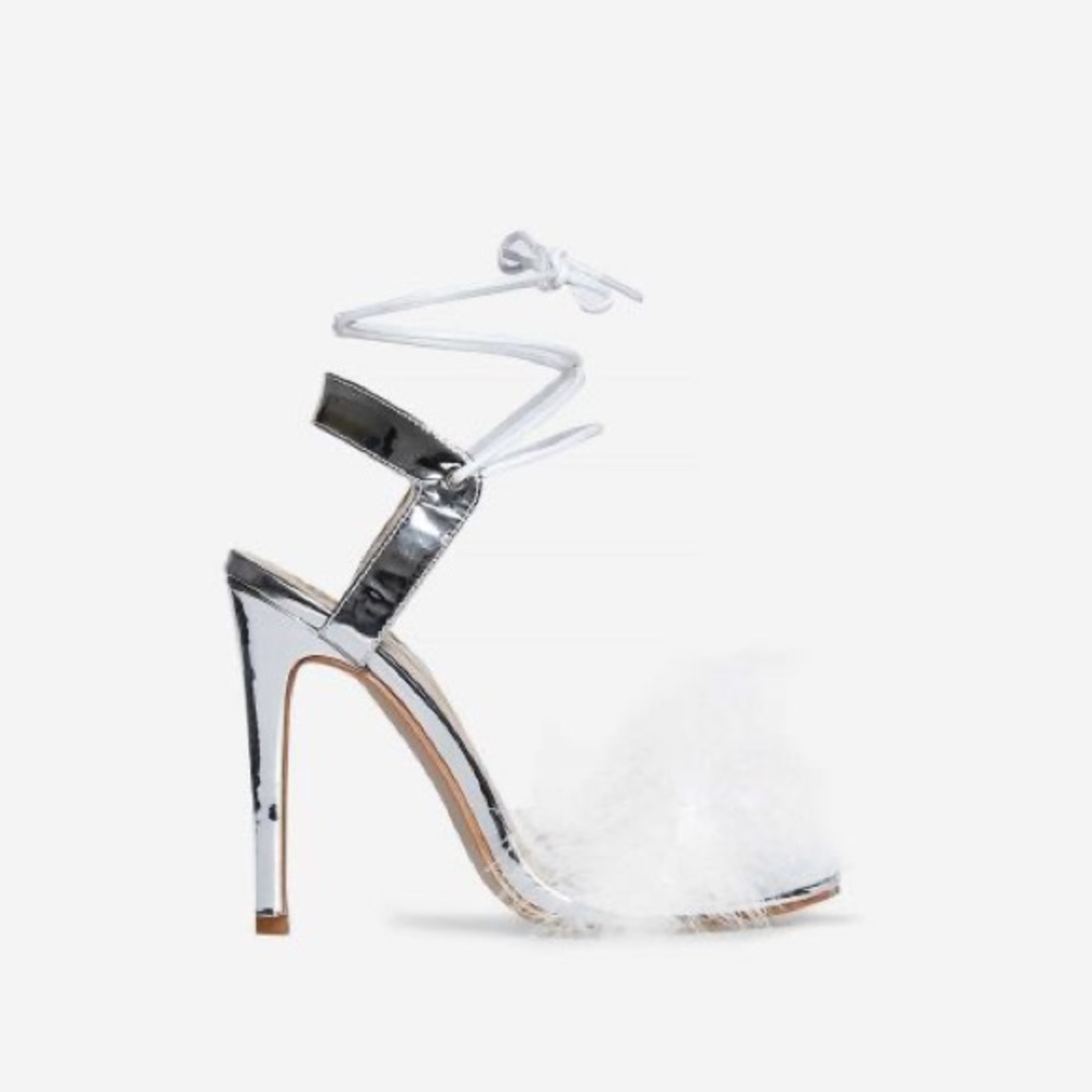 Ego savanna fur lace up heels❣️